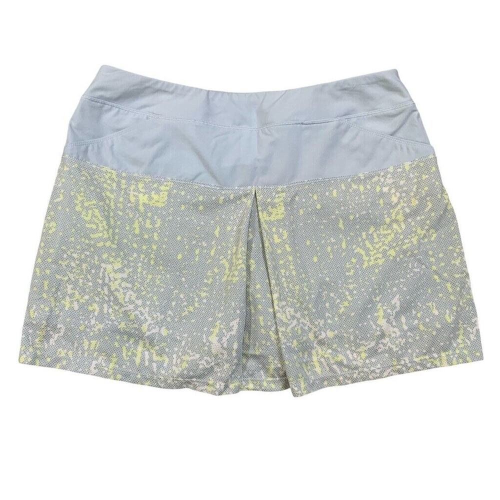 Adidas Skort Womens S Small Baby Blue Pull On Pockets Front Pleat Inner Shorts
